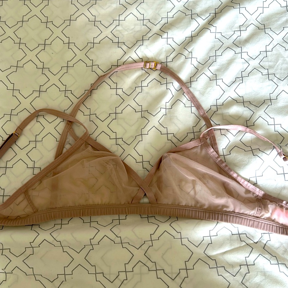 sheer mesh bralette